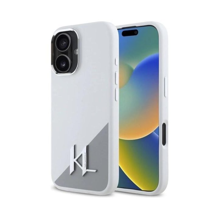 iPhone dėklas su logotipu - baltas