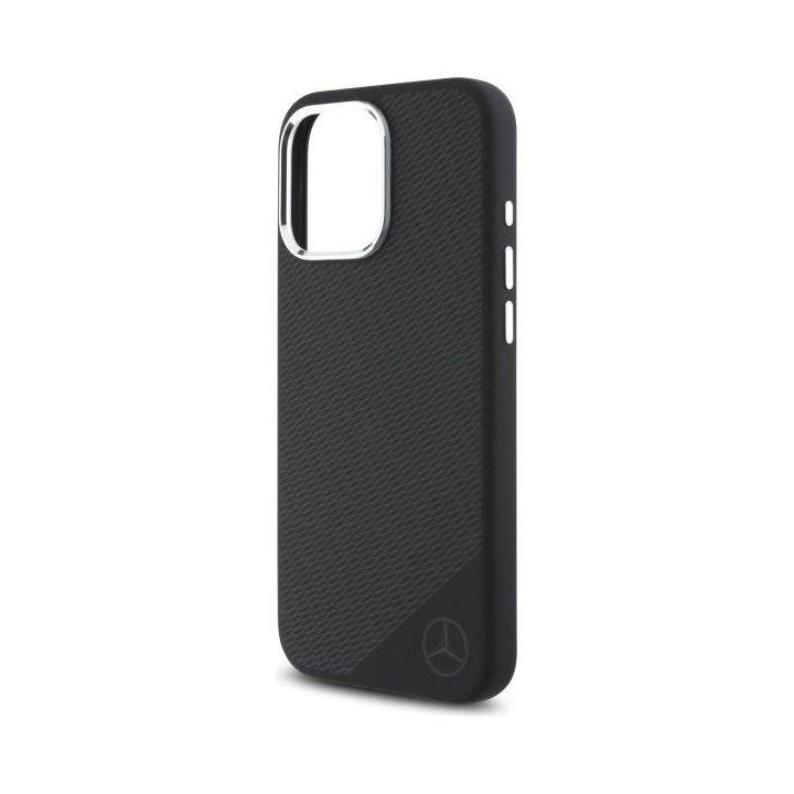 Mercedes“ iPhone 16 Pro“ 6,3 col. juodas/juodas kietas dėklas
