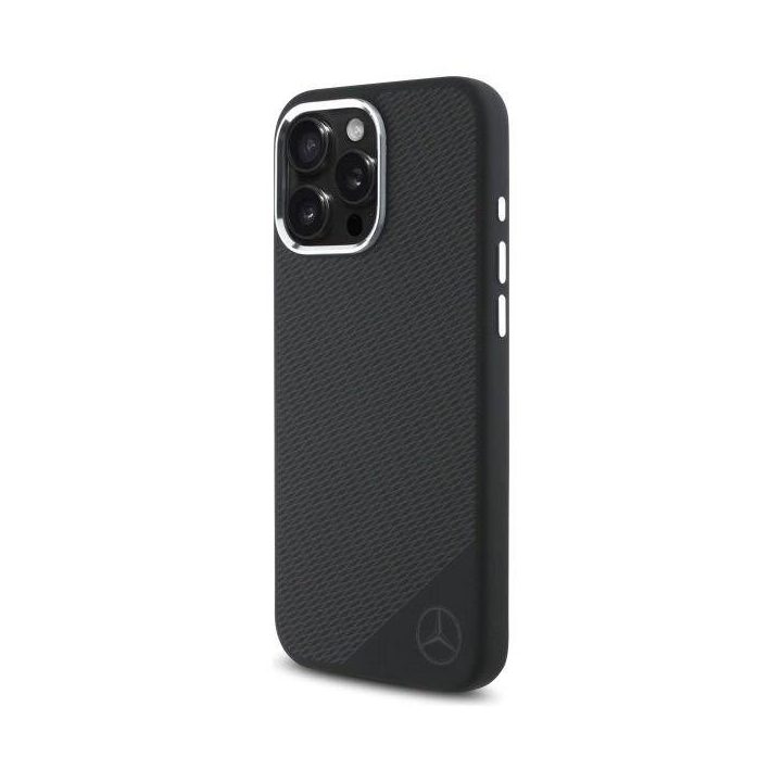Mercedes“ iPhone 16 Pro“ 6,3 col. juodas/juodas kietas dėklas