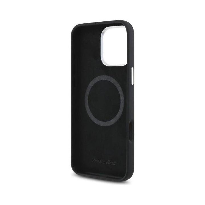Mercedes“ iPhone 16 Pro“ 6,3 col. juodas/juodas kietas dėklas