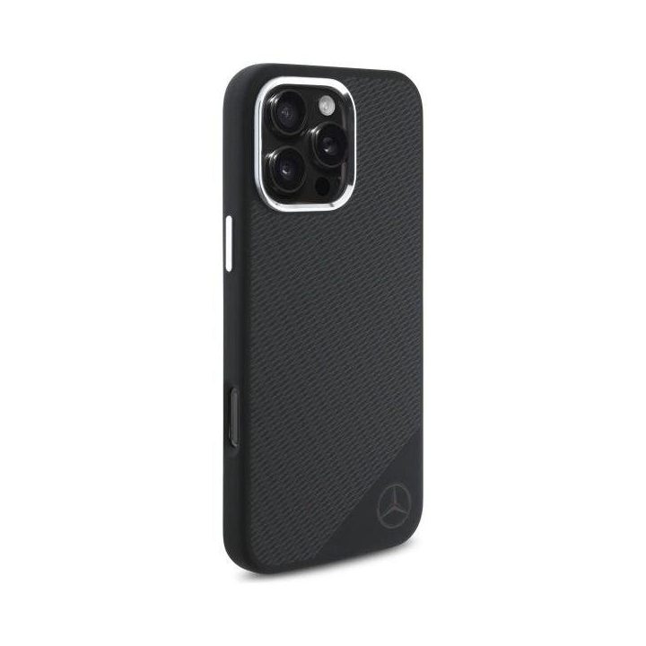 Mercedes“ iPhone 16 Pro“ 6,3 col. juodas/juodas kietas dėklas