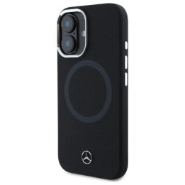 iPhone 16 6,1“ juodas/juodas iš kieto apvalkalo silikono su logotipu MagSafe“