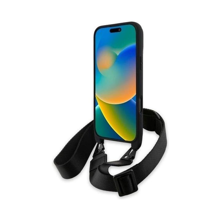 BMW M Edition Carbon Strap & Strap dėklas iPhone 16 Pro Max - Juodas