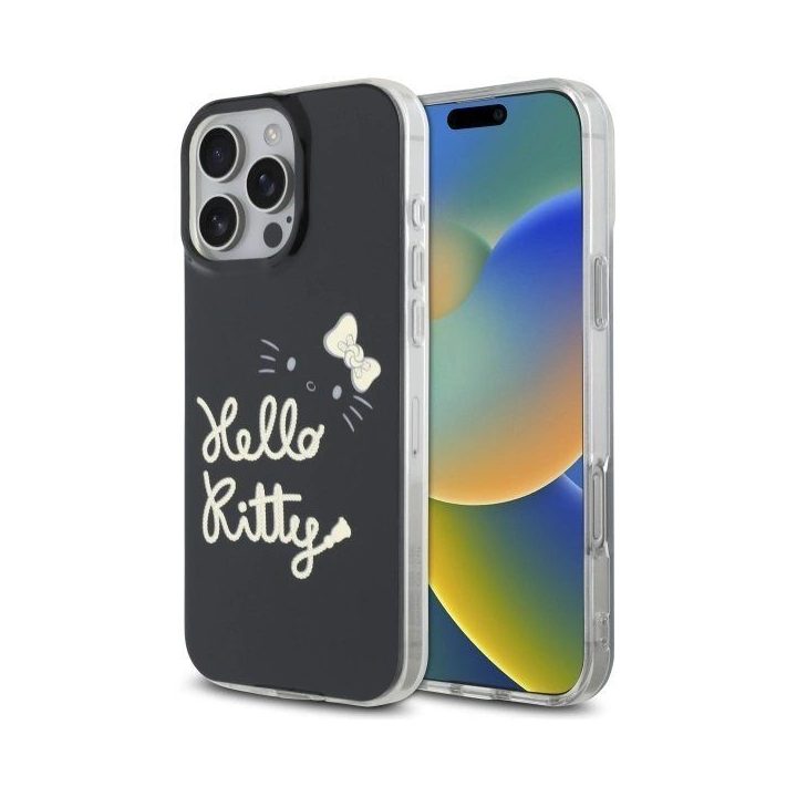 Hello Kitty“ IML Golden Diva“ MagSafe“ dėklas iPhone 16 Pro Max“ – juodas