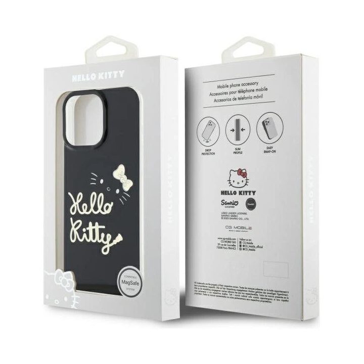 Hello Kitty“ IML Golden Diva“ MagSafe“ dėklas iPhone 16 Pro Max“ – juodas