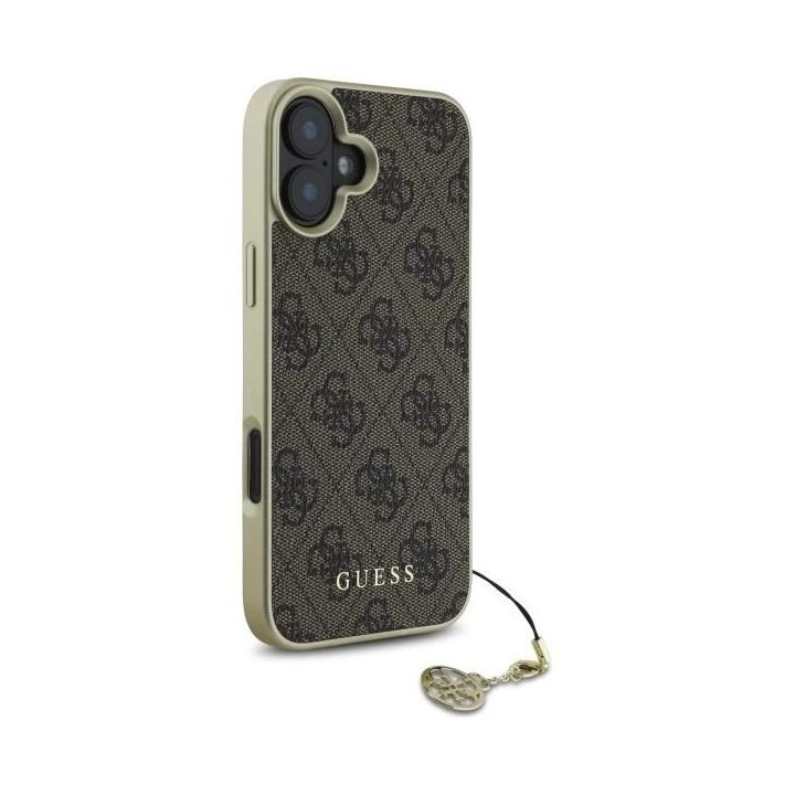 Guess 4G kolekcijos dėklas iPhone 16“ – rudos spalvos