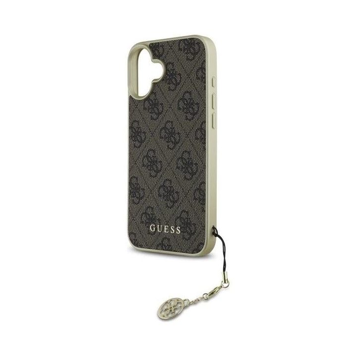 Guess 4G kolekcijos dėklas iPhone 16“ – rudos spalvos