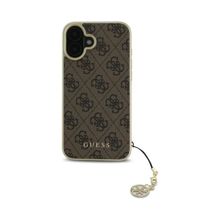 Guess 4G kolekcijos dėklas iPhone 16“ – rudos spalvos