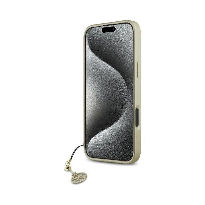 Guess 4G kolekcijos dėklas iPhone 16“ – rudos spalvos