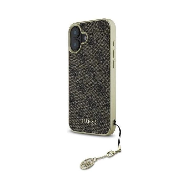Guess 4G kolekcijos dėklas iPhone 16“ – rudos spalvos