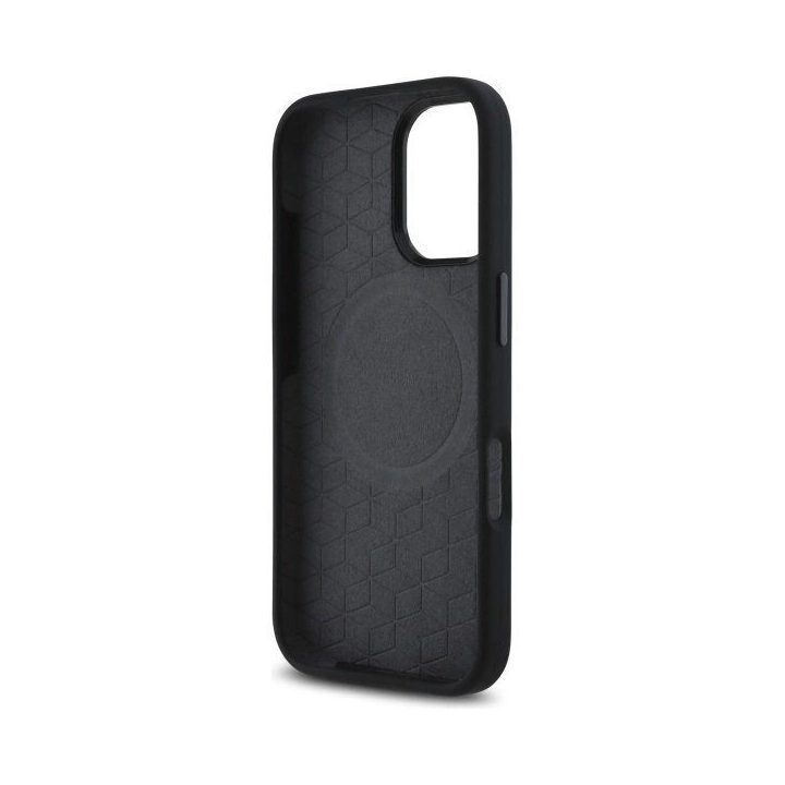 BMW M Silicone Printed Ring MagSafe iPhone 16 dėklas – juodas