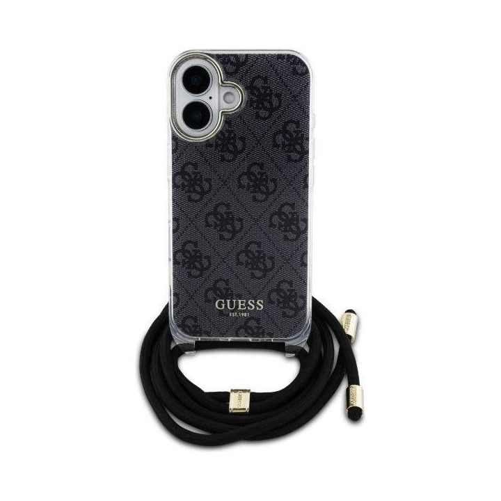 Guess Crossbody Cord 4G Print Case for iPhone 16 - Juoda