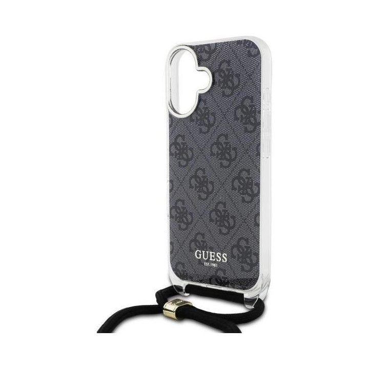 Guess Crossbody Cord 4G Print Case for iPhone 16 - Juoda