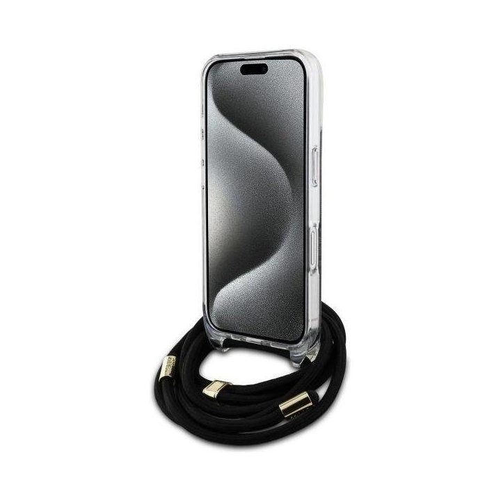 Guess Crossbody Cord 4G Print Case for iPhone 16 - Juoda
