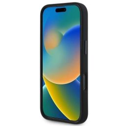 BMW silikoninis trispalvių linijų MagSafe dėklas iPhone 16 Pro Max“ – juodas