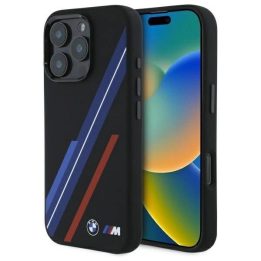 BMW Silicone Random Lines“ MagSafe“ dėklas iPhone 16 Pro Max“ – juodas