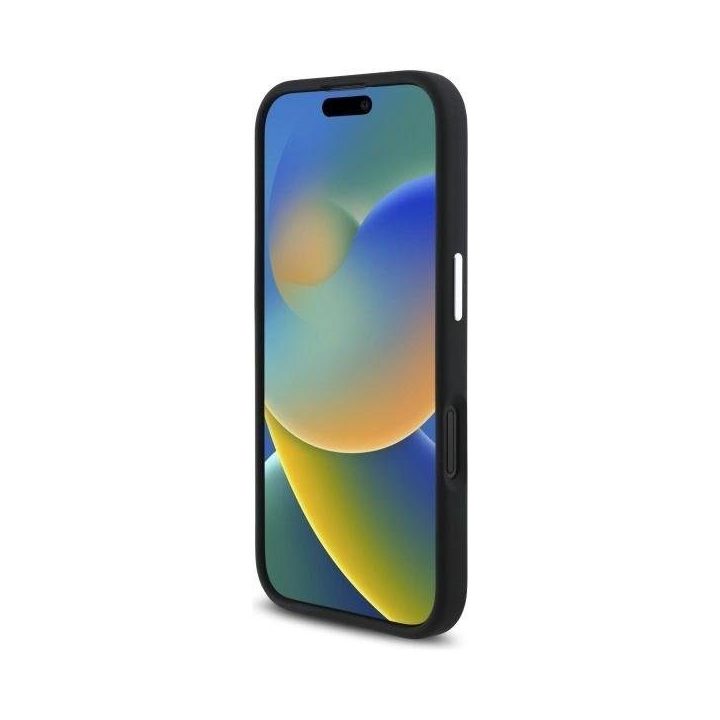 Mercedes Silicone Blue Stripe“ MagSafe“ dėklas iPhone 16“ – juodas