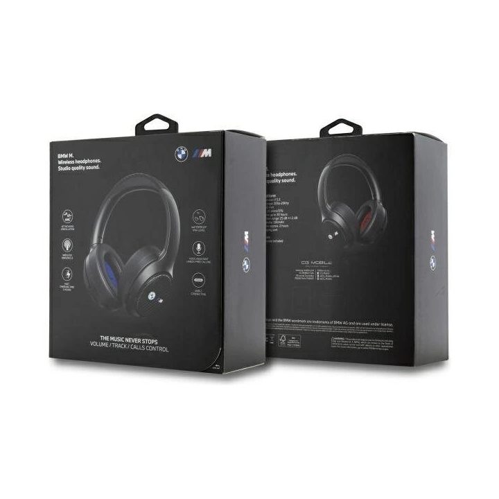 BMW Encmetal Logos Bluetooth“ ANC ausines per ausis – juodos