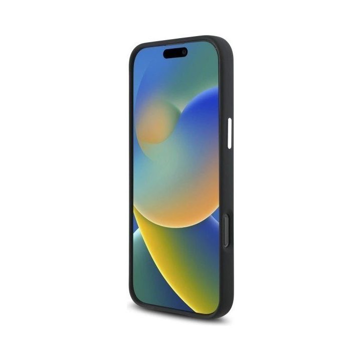 Mercedes silikoninis Tonal Logo medžio rašto MagSafe iPhone 16 Pro Max dėklas - juodas