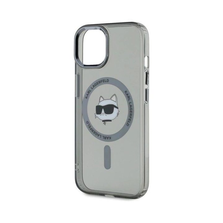iPhone 15 6,1 juoda/juoda standus dėklas