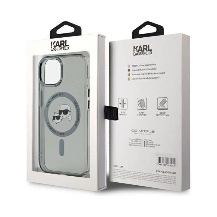iPhone 15 6,1“ juodas kieto dėklo