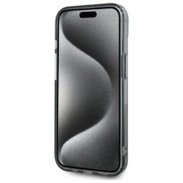 dėklas iPhone 15 6.1“ juoda/juoda kietas dėklas IML