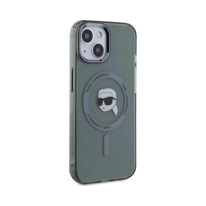 dėklas iPhone 15 6.1“ juoda/juoda kietas dėklas IML