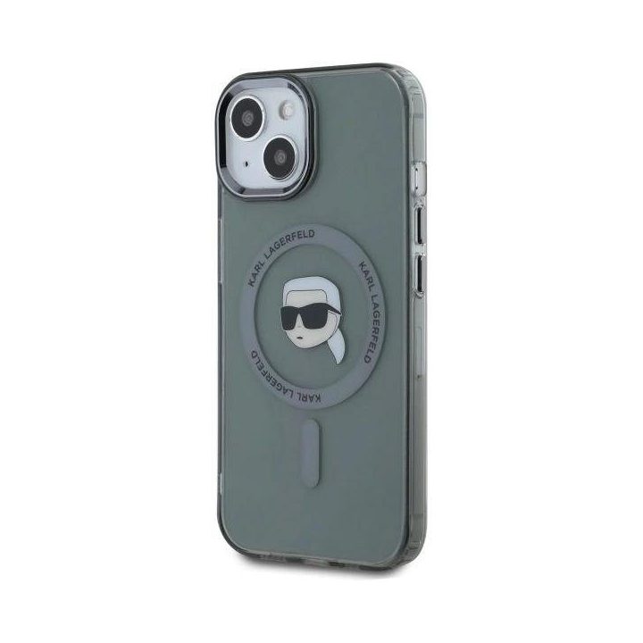 dėklas iPhone 15 6.1“ juoda/juoda kietas dėklas IML