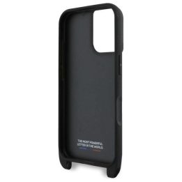BMW M Edition Stripe & Strap iPhone 16 Plus dėklas – juodas