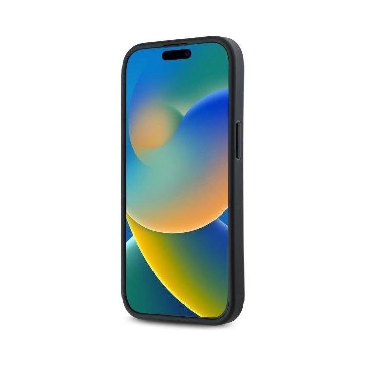 logotipu puoštas iPhone 14“ dėklas – juodas