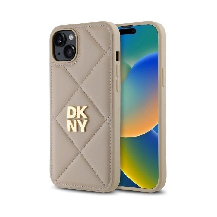 iPhone 15 Plus“ dėklas – smėlio spalvos