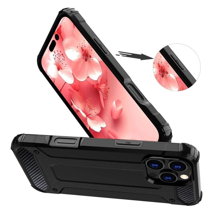 apsauginis dėklas iPhone 16 Pro - juodas
