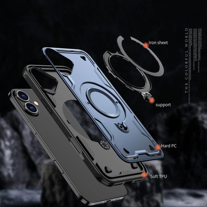 dėklas iPhone 16“ su MagSafe“ – mėlynas