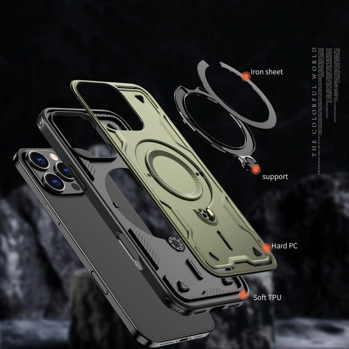 dėklas su MagSafe“ iPhone 16 Pro“ – žalias