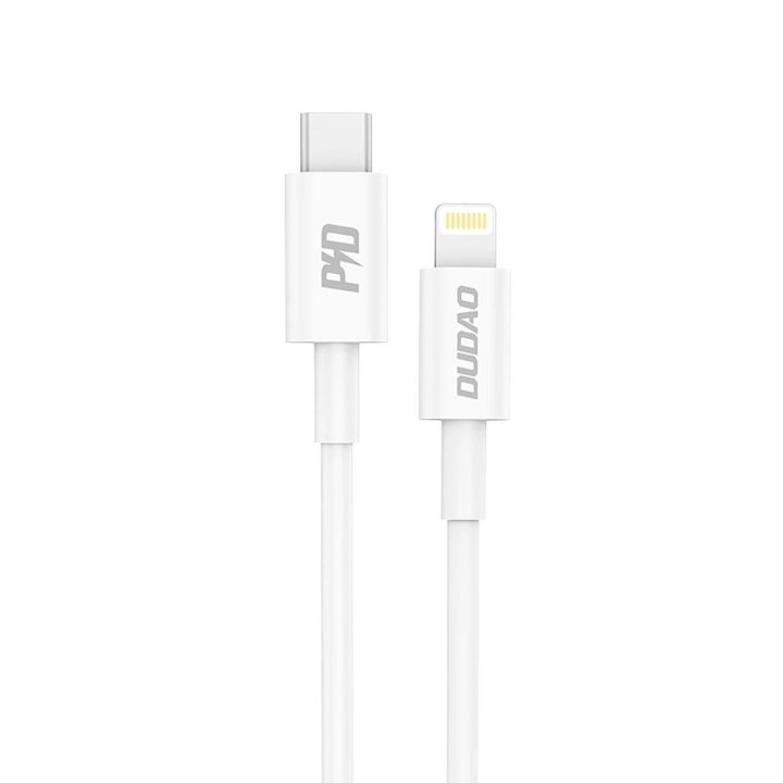 USB-C - Lightning PD 20 W“ 1 m ilgio baltas kabelis