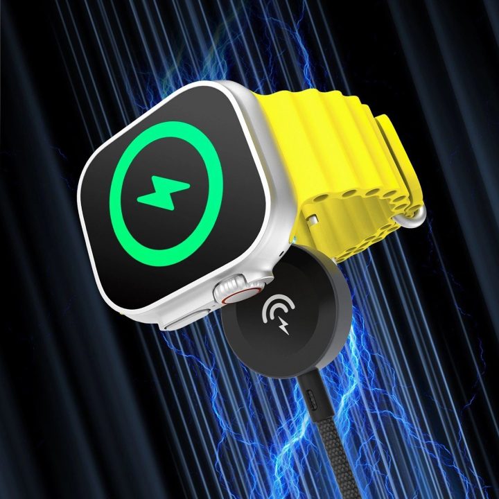 indukcinis įkroviklis skirtas Apple Watch 1,2 m - juodas