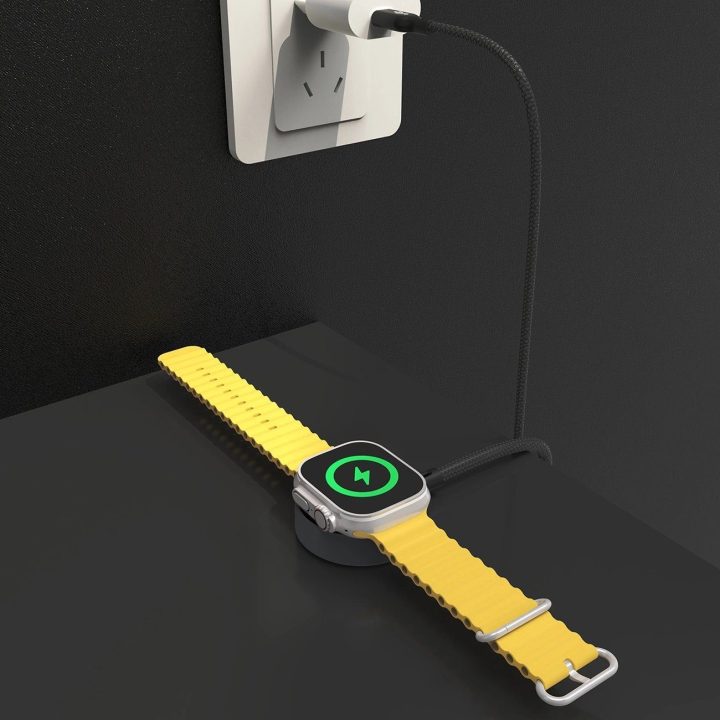 indukcinis įkroviklis skirtas Apple Watch 1,2 m - juodas