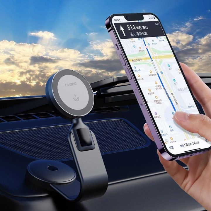 15 W MagSafe indukcinis automobilio įkroviklis – juodas