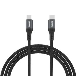USB C 60W 1,2 m pintas laidas – juodas