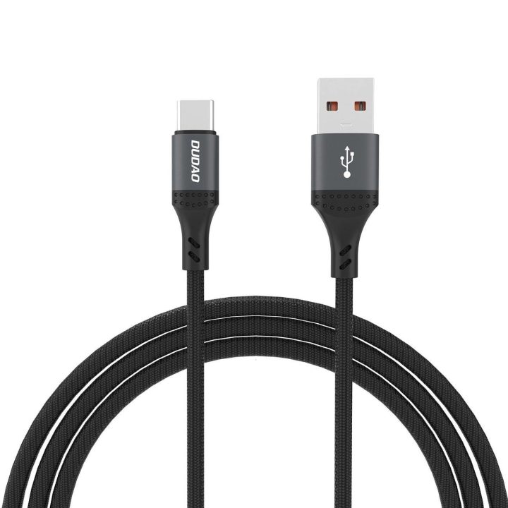 USB C 5A laidas 1,2 m pinti – juodi