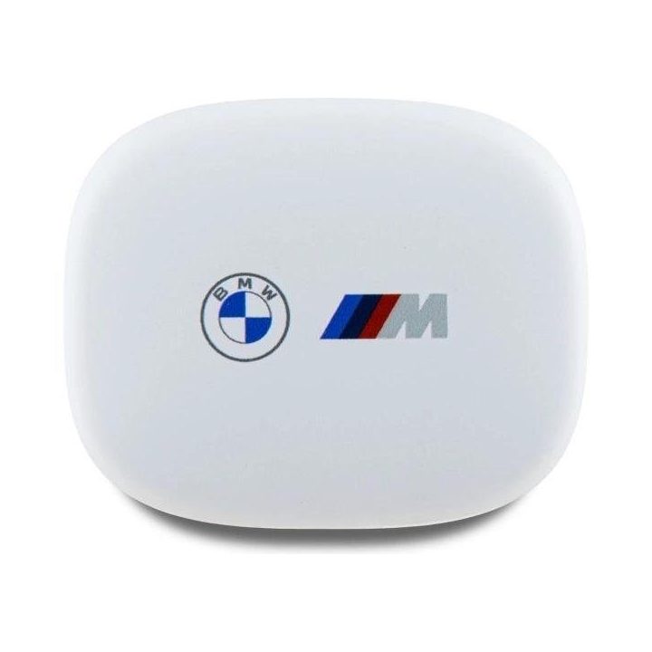 BMW Bluetooth ausinės TWS + įkrovimo stotelė baltos / baltos Su atspausdintu logotipu