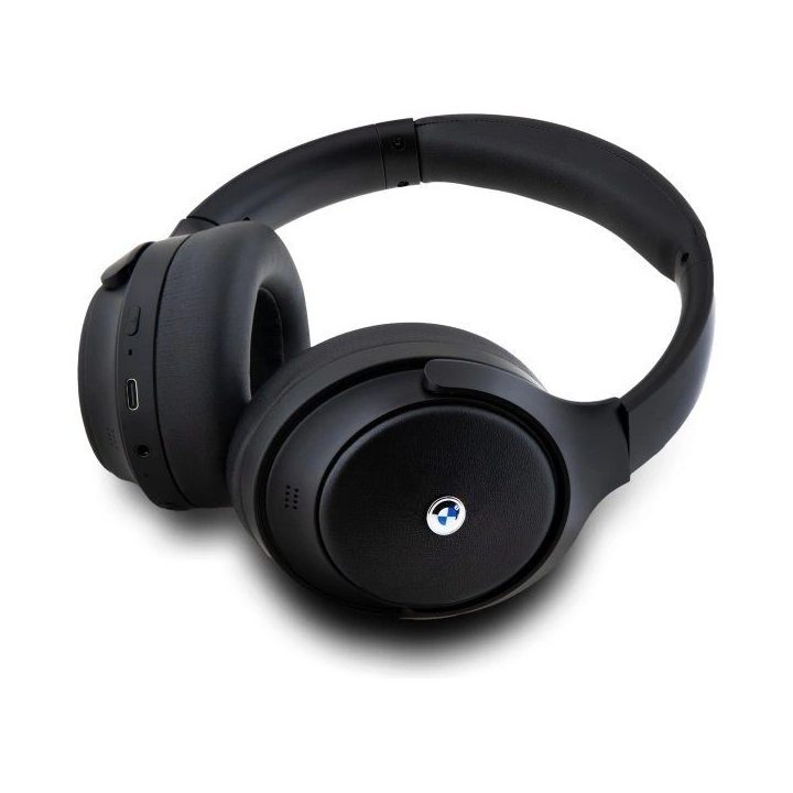 BMW Bluetooth“ ANC ausinės Juoda/Juoda metalo logotipo