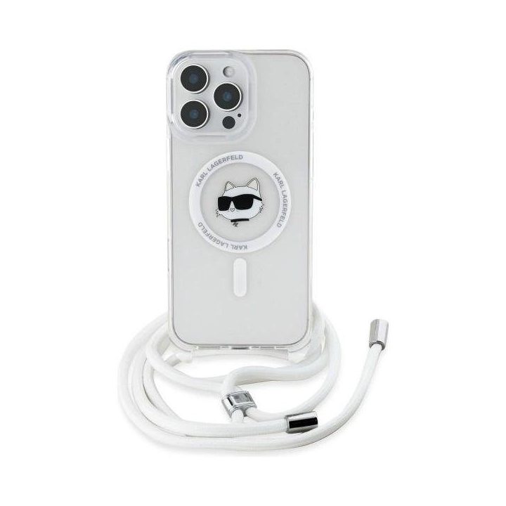 Karl Lagerfeld IML Magsafe iPhone 16 Pro dėklas – skaidrus