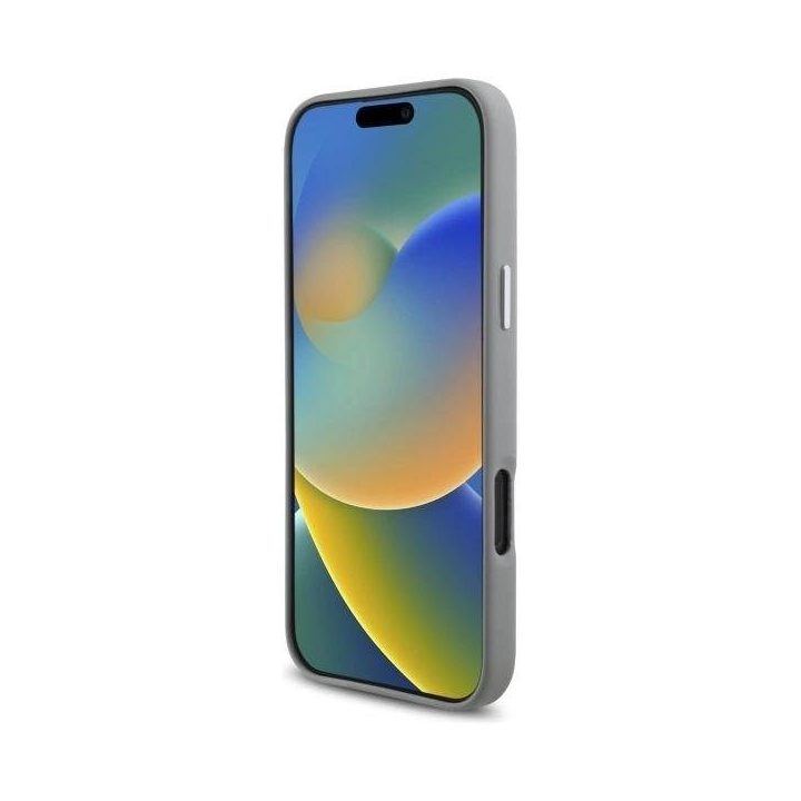 BMW ženklo pilnas metalinis MagSafe“ dėklas iPhone 16 Pro Max“ - pilkos spalvos