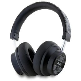 DKNY ausinių Bluetooth“ ausinės ant ausų juodos/juodos languotos