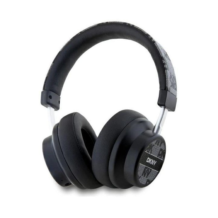 DKNY ausinių Bluetooth“ ausinės ant ausų juodos/juodos languotos