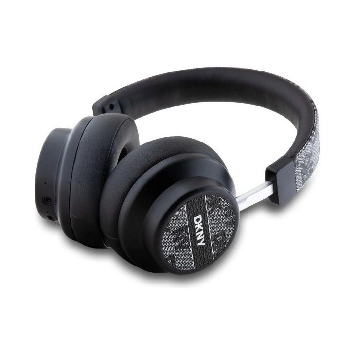 DKNY ausinių Bluetooth“ ausinės ant ausų juodos/juodos languotos