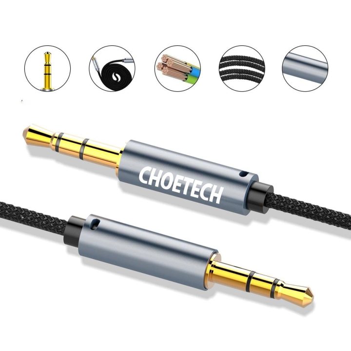 AUX002“ laidas mini lizdas 3,5 mm (vyr.) / mini lizdas 3,5 mm (vyr.) 1,2 m – juodas