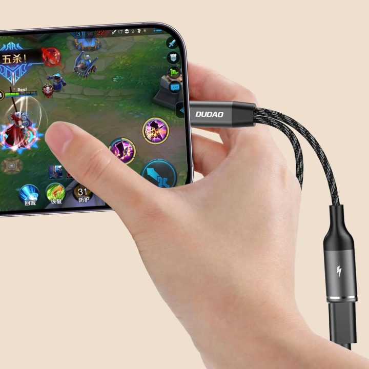 2in1 USB-C adapteris – pilkas