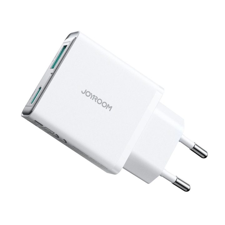 20 W USB C labai plonas sieninis įkroviklis – baltas